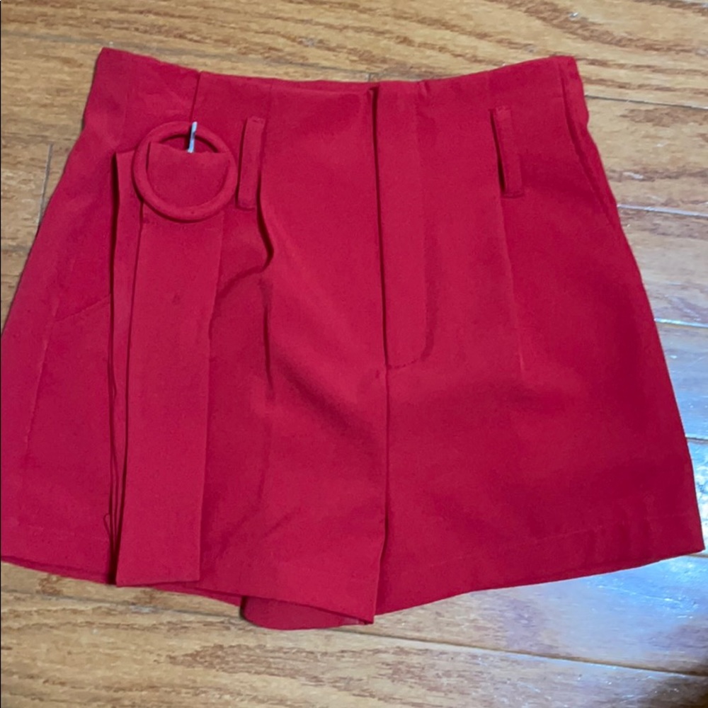 skirt and a short and silk top